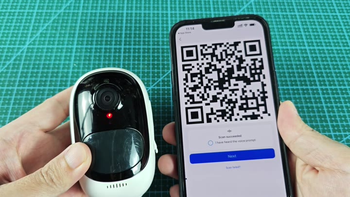 QR code scan succeeded message QR code scan succeeded message