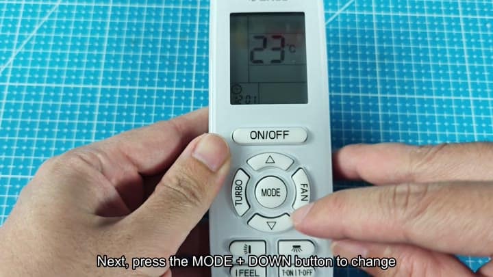 Remote control with Celsius temperature reading Remote control with Celsius temperature reading