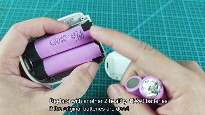 Replacing dead Samsung 18650 batteries Replacing dead Samsung 18650 batteries