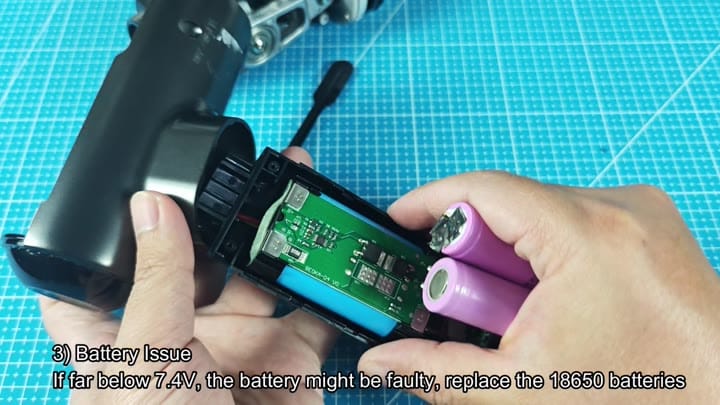 Replacing faulty 18650 batteries inside Replacing faulty 18650 batteries inside