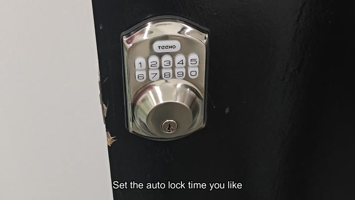 Setting the desired auto lock timer Setting the desired auto lock timer