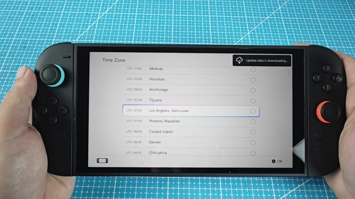 Setting time zone in menus Setting time zone in menus