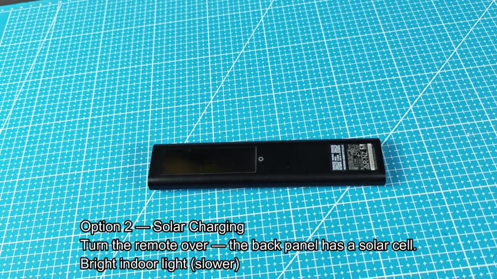 Solar cell on Samsung remote back Solar cell on Samsung remote back