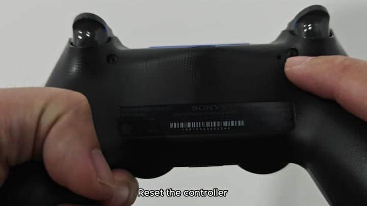 Sony controller back label and reset info Sony controller back label and reset info