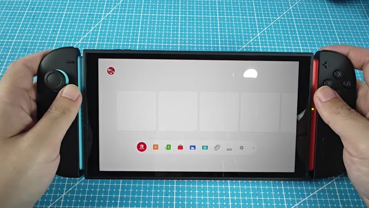 Switch 2 home screen displayed Switch 2 home screen displayed