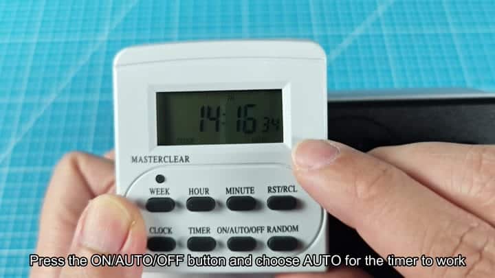 Switching timer to automatic mode Switching timer to automatic mode