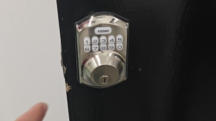 TECNO digital keypad lock on door TECNO digital keypad lock on door