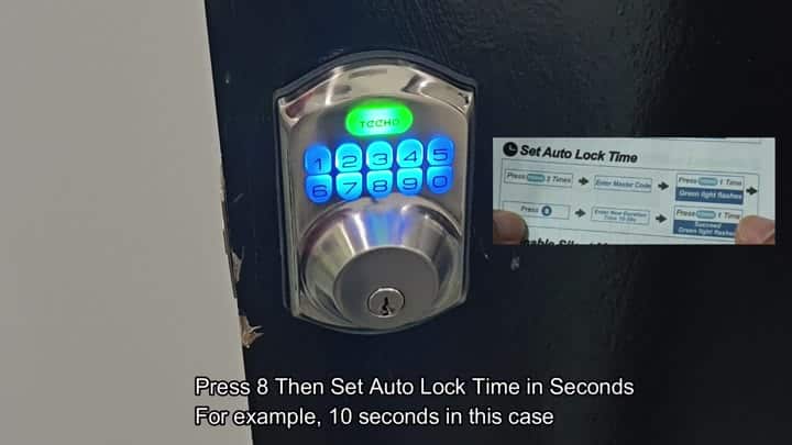 Tecno lock with green power indicator light Tecno lock with green power indicator light