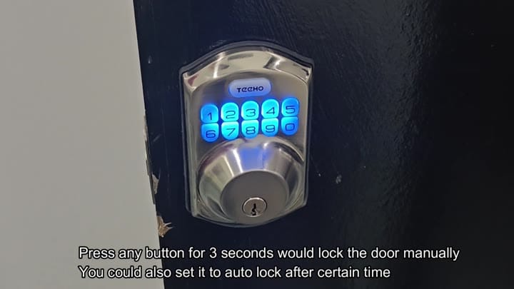 Teeho lock keypad ready for input Teeho lock keypad ready for input