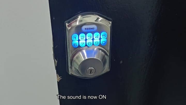 Teeho lock with sound turned back on Teeho lock with sound turned back on