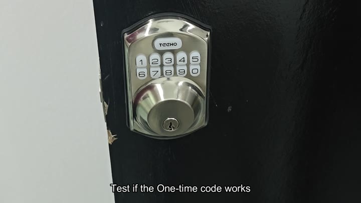 Testing if the one-time code works Testing if the one-time code works