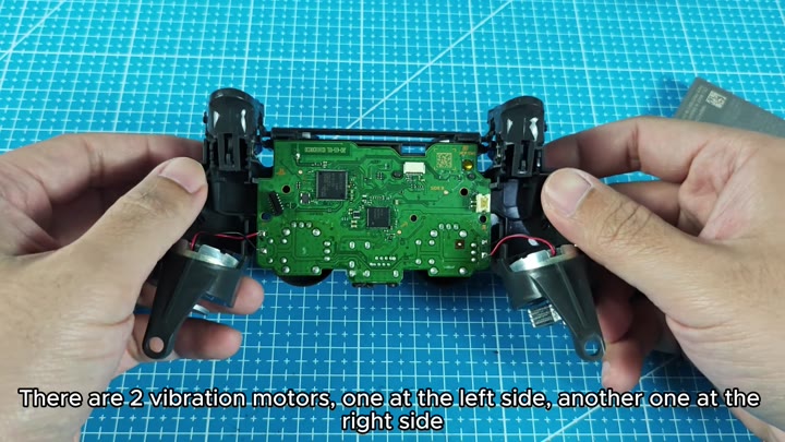 Two vibration motors on green PCB Two vibration motors on green PCB