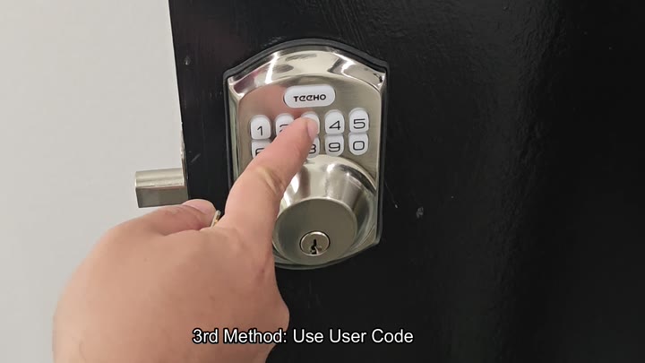 Unlocking using user code entry Unlocking using user code entry